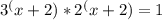 3^(x+2)*2^(x+2)=1