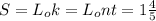 S = L_o k = L_o n t = 1 \frac{4}{5}