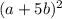 (a+5b)^{2}