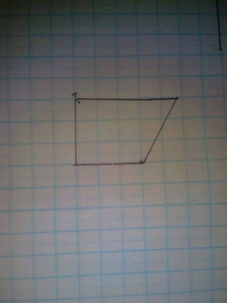 Постройте прямоугольную трапецию по меньшему основанию и боковой стороне