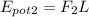 E_{pot2} = F_{2}L