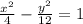 \frac{x^2}{4}- \frac{y^2}{12}=1