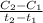 \frac{ C_{2}-C_{1} }{t_{2}-t_{1} }