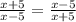 \frac{x+5}{x-5} = \frac{x-5}{x+5} &#10;