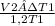 \frac{V2 · T1}{1,2T1}