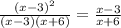 \frac{(x-3)^2}{(x-3)(x+6)} = \frac{x-3}{x+6}