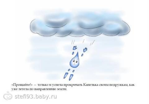 Составить сказку о капельке и обязательно чтобы в сказке припоминалось о круговороте