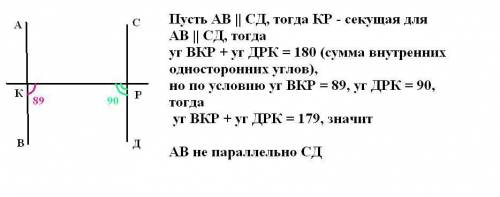 Прямая kp пересекает прямую ав в точке к, а прямую cd в точке p так, что точки b и d лежат по одну с