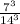 \frac{7^3}{14^3}