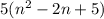 5(n^2-2n+5)