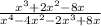 \frac{ x^{3}+2 x^{2}-8x}{ x^{4}-4 x^{2}-2 x^{3}+8x}