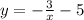 y=-\frac{3}{x} -5