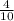 \frac{4}{10}