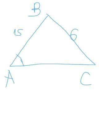 Втреугольнике abc ab=15,bc=6,sin=a=1/5. найдите c