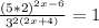 \frac{(5*2)^{2x-6} }{3^{2(2x+4)}} =1