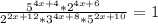 \frac{5^{4x+4}*2^{4x+6} }{2^{2x+12}*3^{4x+8}*5^{2x+10}} =1