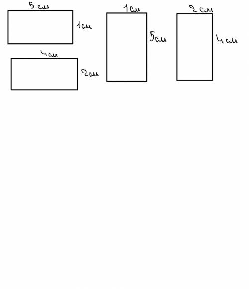 Начерти прямоугольники периметр которых равен 12см