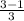 \frac{3-1}{3}