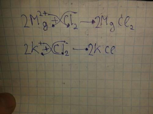 Почему уравнение реакции магния и хлора - mg+cl2=mgcl2, а не 2mg+cl2=2mgcl а,например, реакция калия