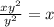 \frac{x y^{2} }{ y^{2} } = x