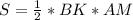 S= \frac{1}{2} *BK*AM