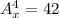 A_x^4=42