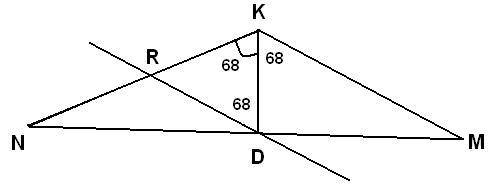 Отрезок kd-биссектриса треугольника kmn. через точку d проведена прямая,параллельная стороне km и пе