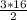 \frac{3*16}{2}