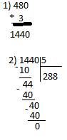 Сколько будет если 480*3/5 решение в столбик