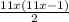 \frac{11x(11x-1)}{2}