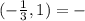 (- \frac{1}{3},1)=-