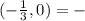 (- \frac{1}{3},0)=-