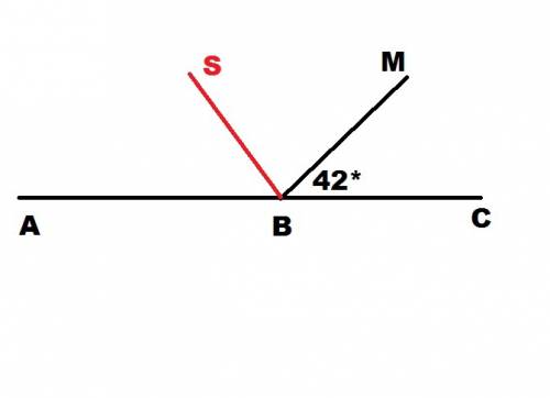 Углы авм и свм смежные,вs биссектриса угла авм. найдите свs, если угол мвс равен 42'. ответ дайте в