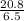 \frac{20.8}{6.5}