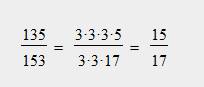 Сократите дробь: а)81/135 б)135/153 в)558/2358