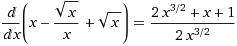 Найдите производную функции y=x-√x/x+√x=