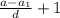 \frac{a-a_1}{d}+1