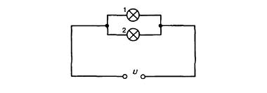 На две электрические лампы мощностью 100в и 25 вт. соединённых параллельно подаётся напряжение 220в