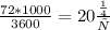 \frac{72*1000}{3600} =20 \frac{м}{с}