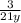 \frac{3}{21y}