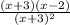 \frac{(x+3)(x-2)}{(x+3)^{2} }