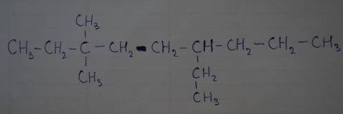 Структурная формула 3,3-демитил-6-этилнонана