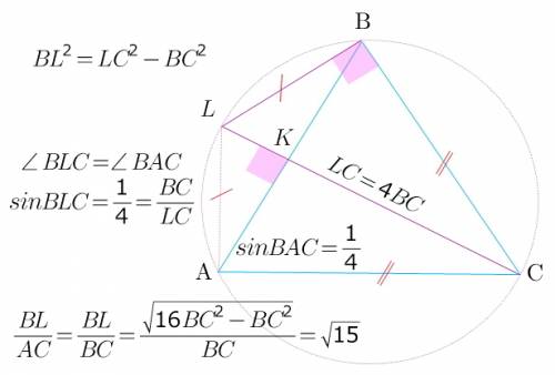 Около треугольника авс описана окружность. продолжение биссектрисы ск треугольника авс пересекает эт