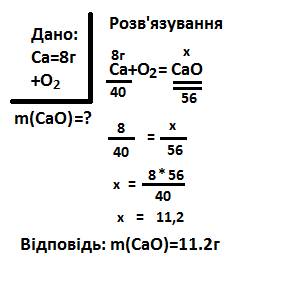 Какое количество вещества оксида кальция можно получить при взаимодействии 8 г кальция с кислородом?