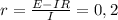 r= \frac{E-IR}{I} =0,2