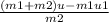 \frac{(m1+m2)u-m1u1}{m2}