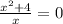 \frac{x^2+4}{x}=0