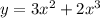 y=3x^2+2x^3