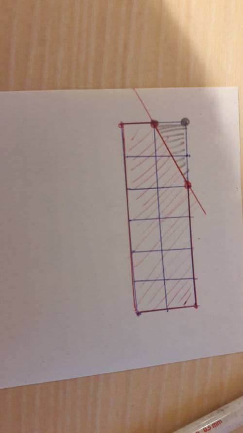 Проведи прямую линию так, чтобы данный прямоугольник оказался разбит на треугольник и пятиугольник