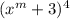 (x^m+3)^4